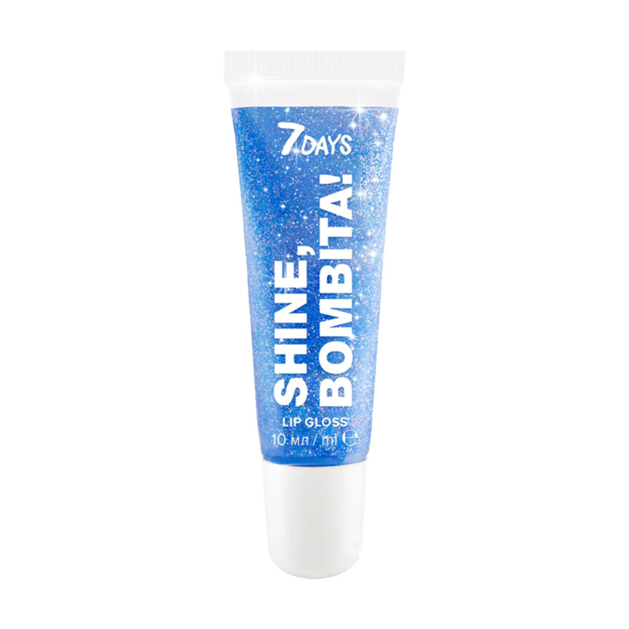 

Мерехтливий блиск для губ 7 Days Shine, Bombita! Lip Gloss 203 Prism, 10 мл