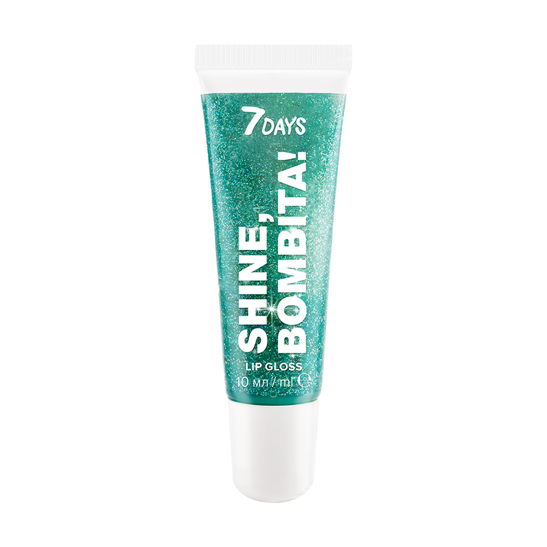 

Мерехтливий блиск для губ 7 Days Shine, Bombita! Lip Gloss 204 I'm Star, 10 мл