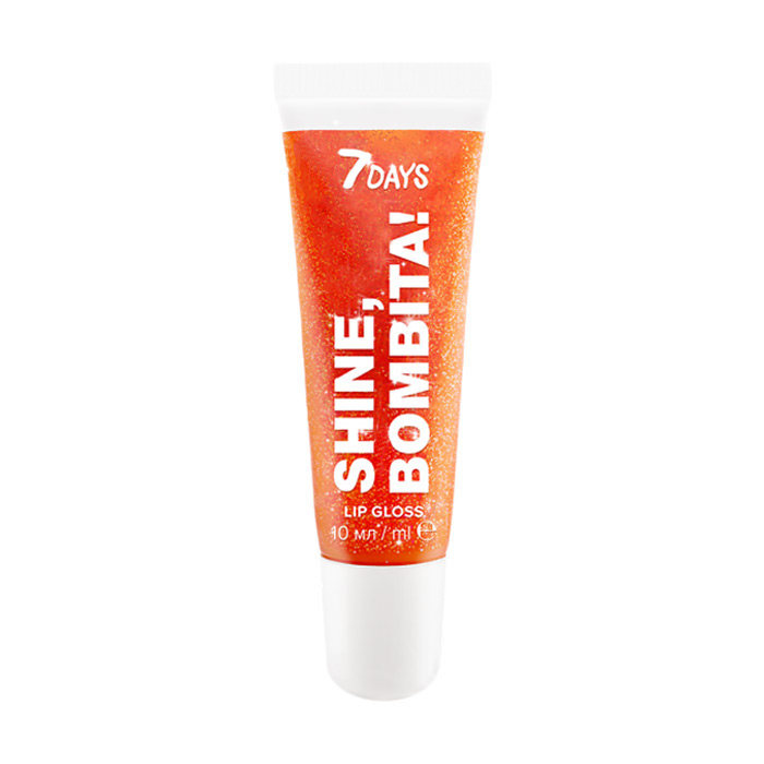 

Мерехтливий блиск для губ 7 Days Shine, Bombita! Lip Gloss 207 Fantasy, 10 мл