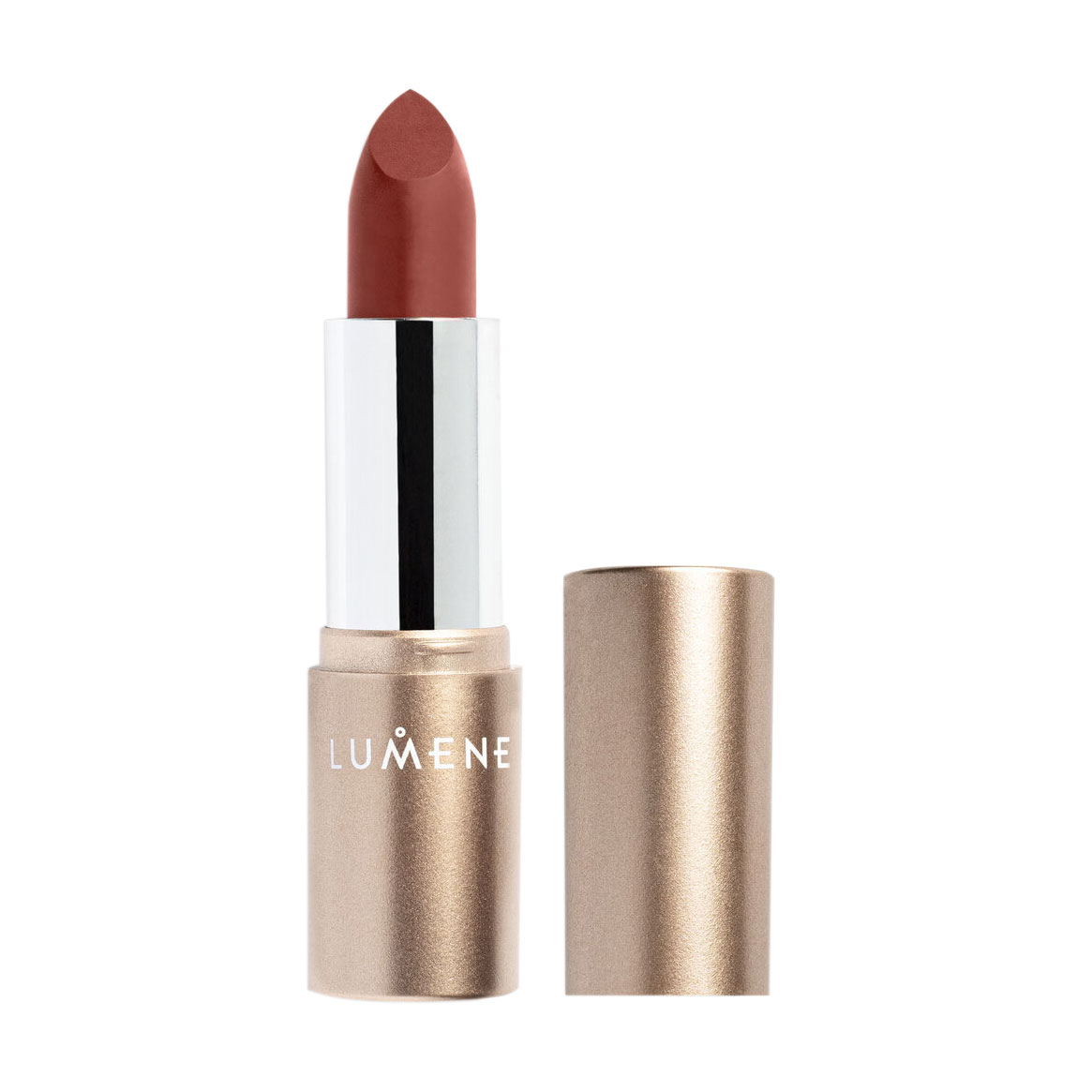 Акція на Зволожувальна матова помада для губ Lumene Luminous Moisture Matte Lipstick 106 Wild Strawberry, 4.7 г від Eva