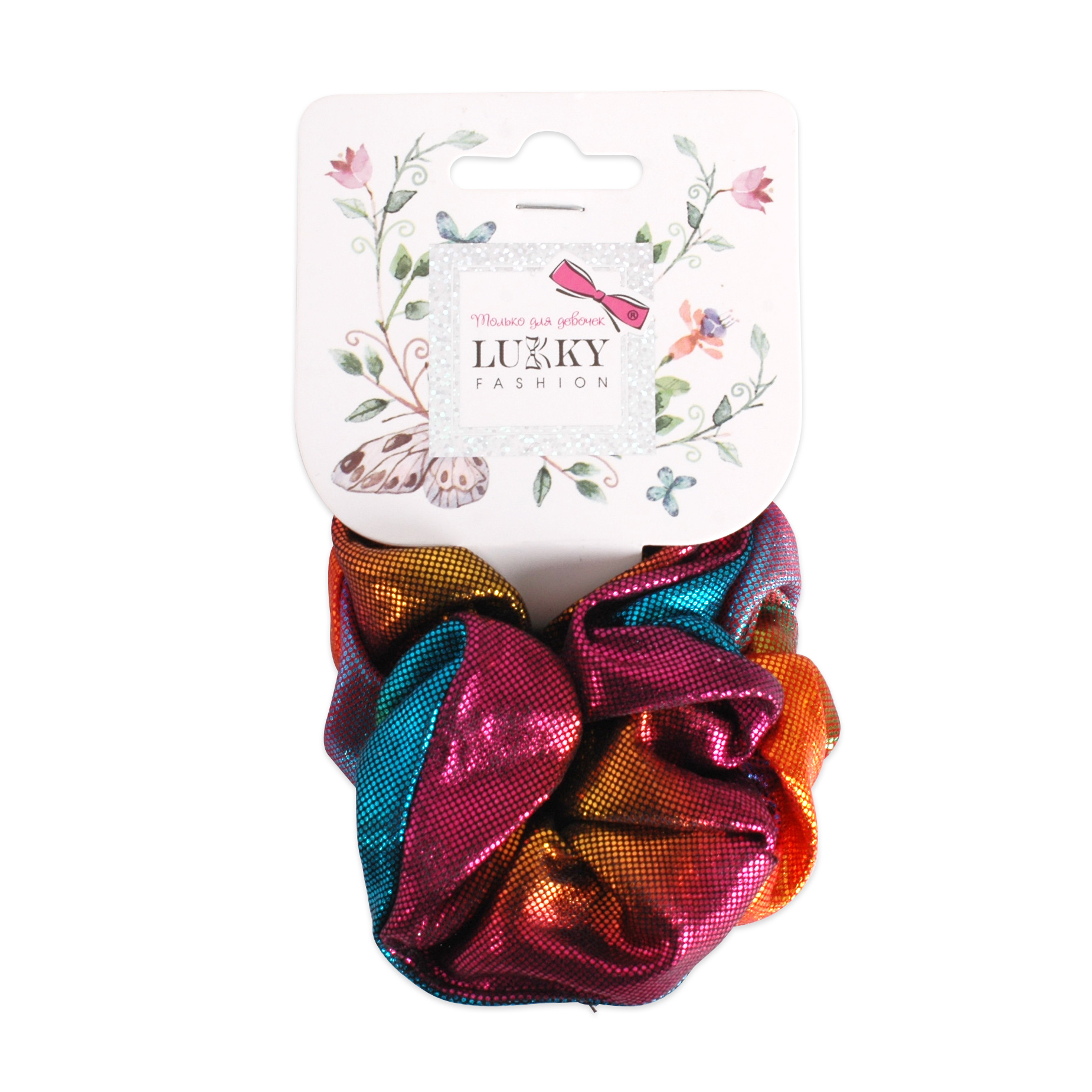 

Резинки для волосся Lukky блискучі, 2 шт (T18584)