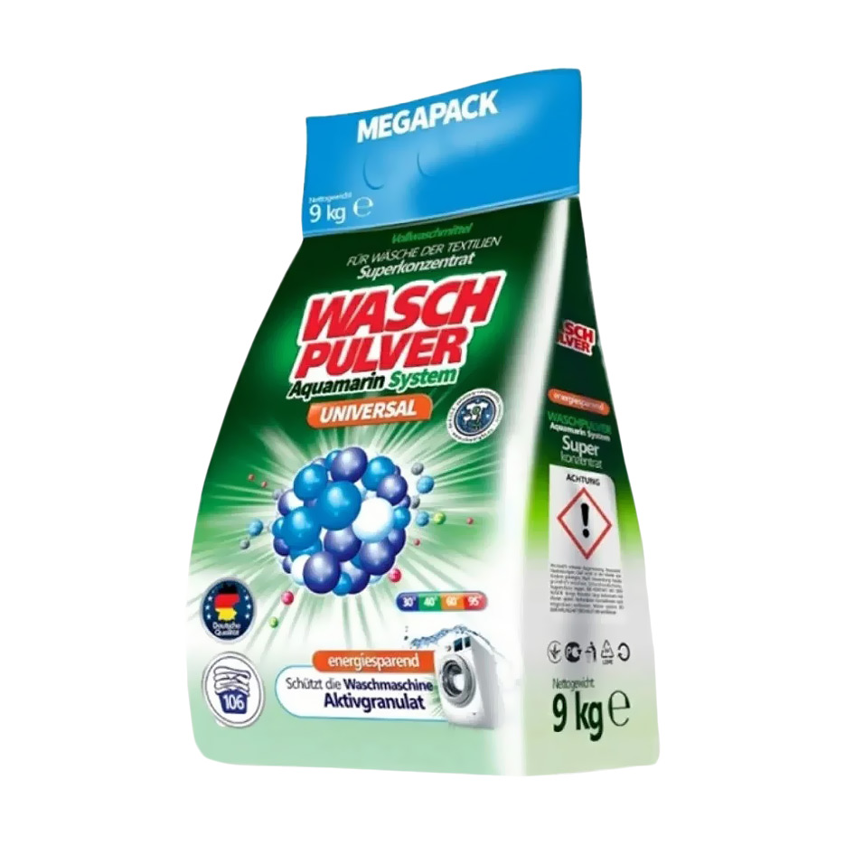 

Пральний порошок Wasch Pulver Universal, 106 циклів прання, 9 кг