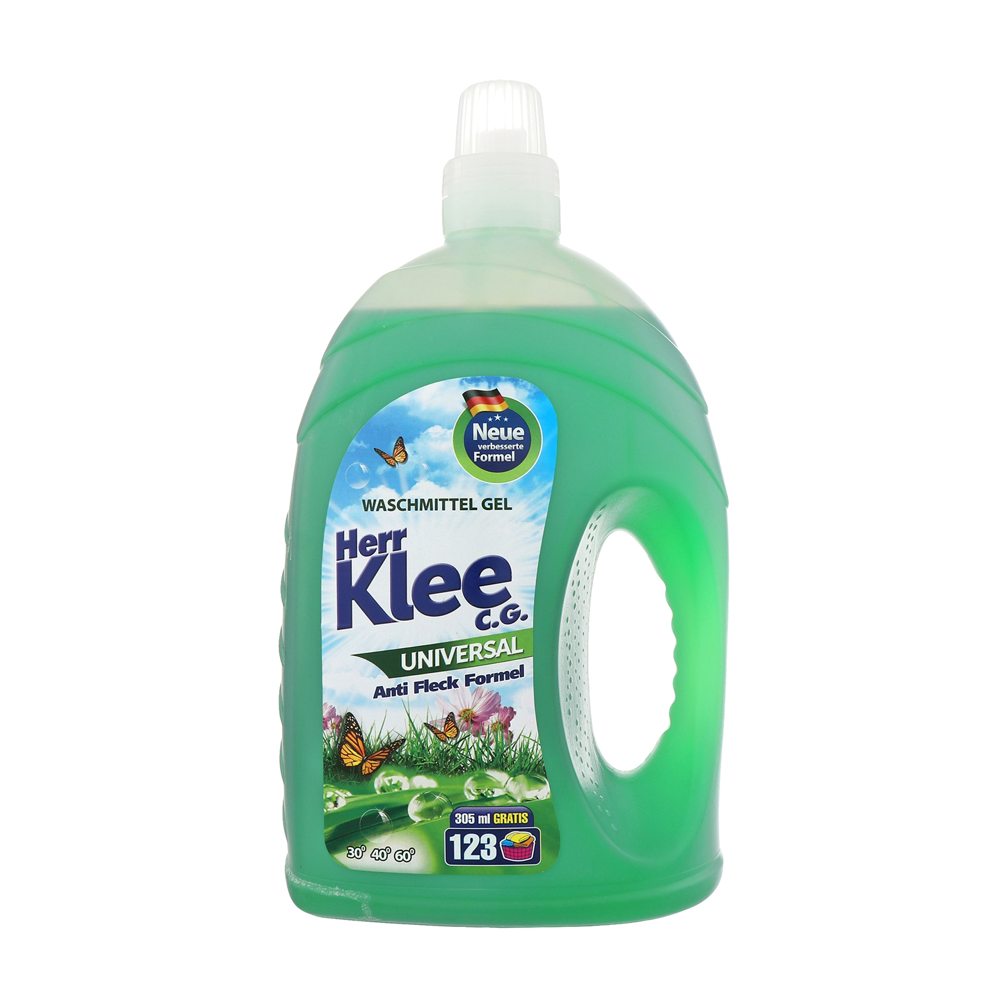 

Уцінка! Гель для прання Herr Klee Universal, 123 цикли прання, 4.305 л