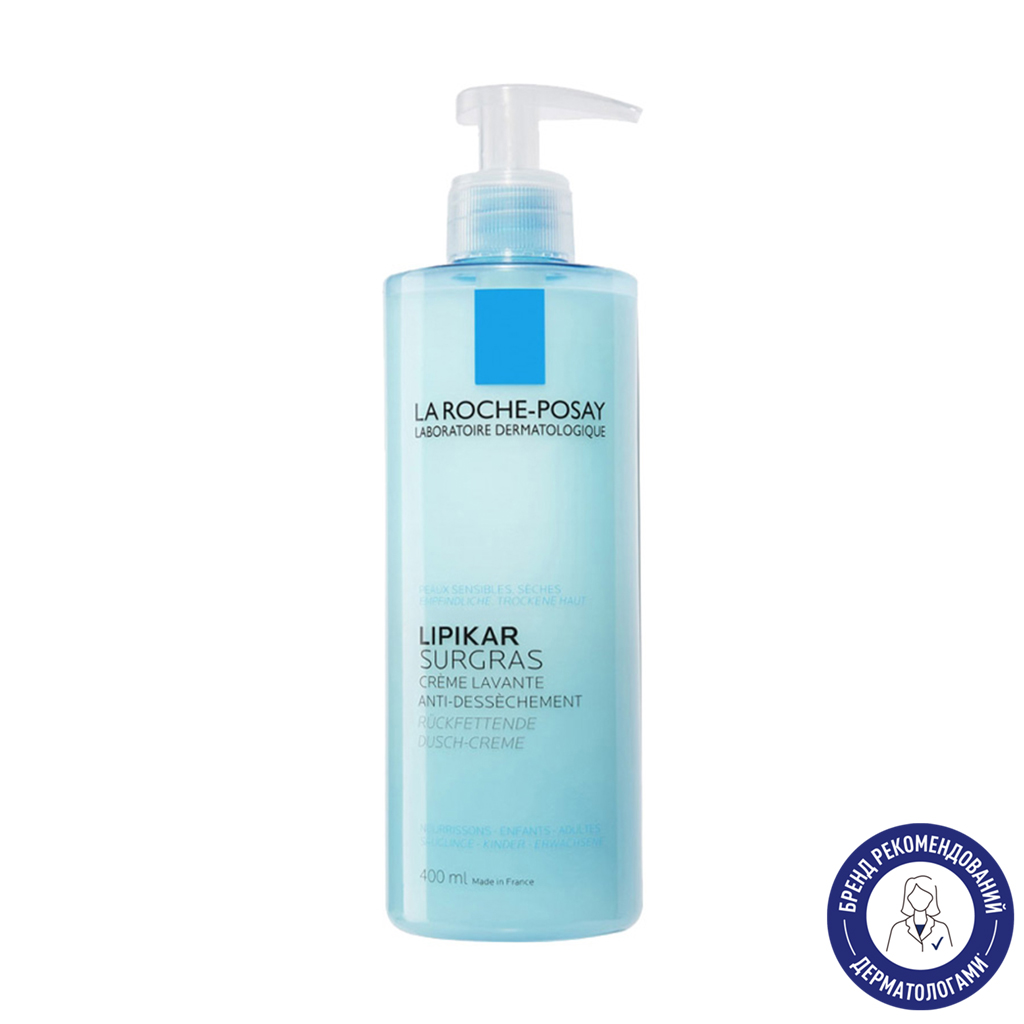 

Гель-крем для душу La Roche-Posay Lipikar Surgras Concentrated Shower-Cream, 400 мл