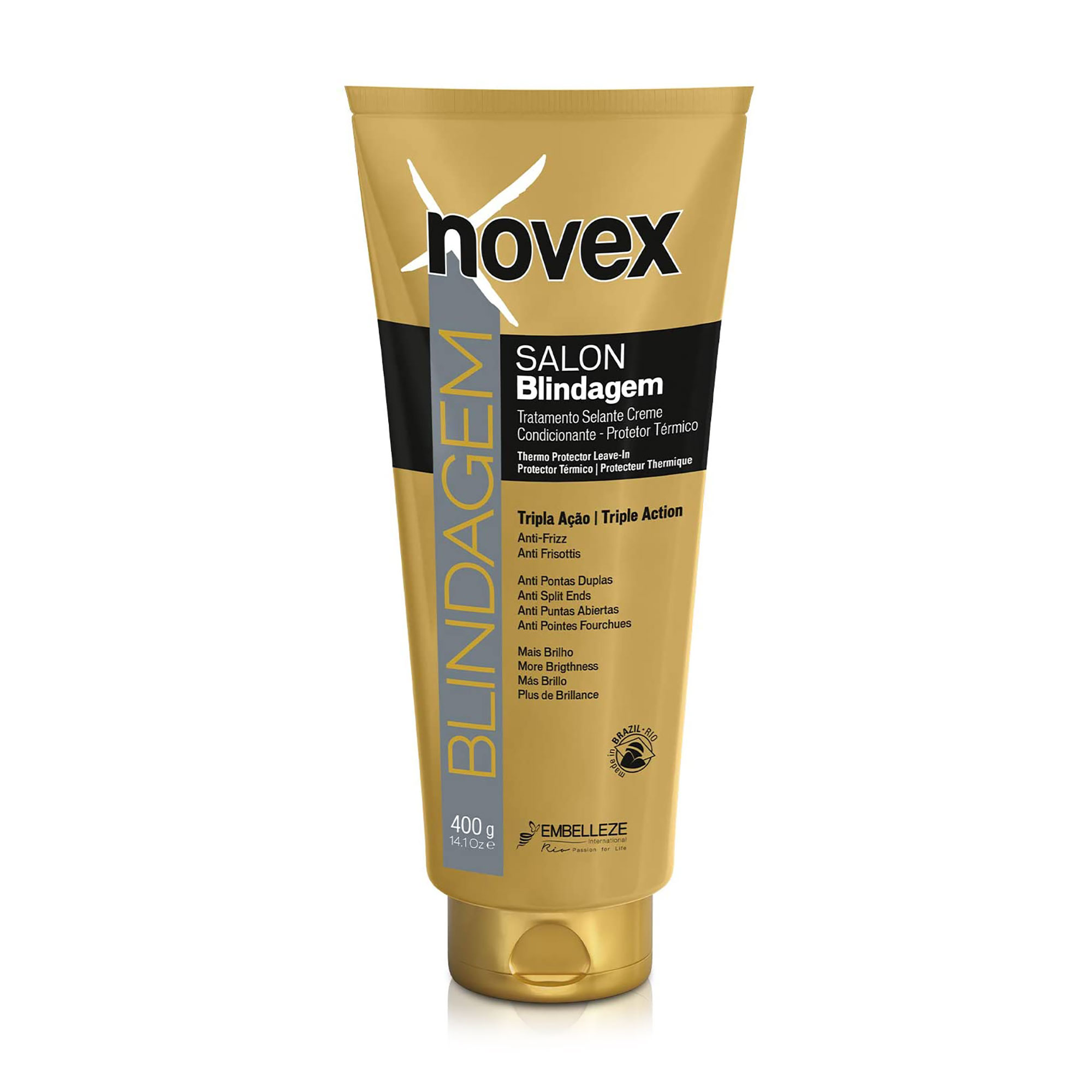 

Термозахисний крем для волосся Novex Blindagem Salon Thermal Protector Leave-In, 400 г
