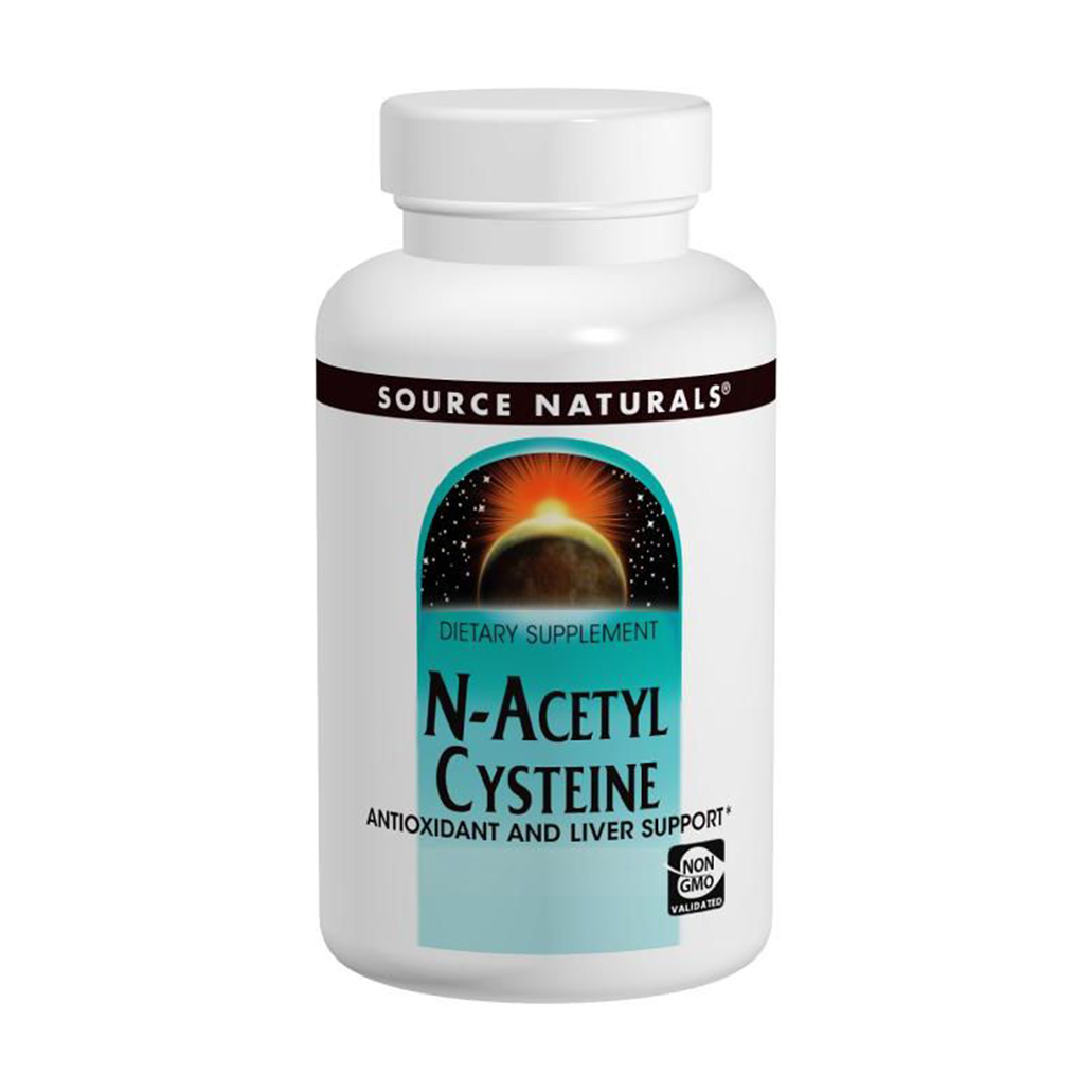 

N-Ацетил-L-Цистеїн Source Naturals N-Acetyl Cysteine 600 мг, 60 таблеток