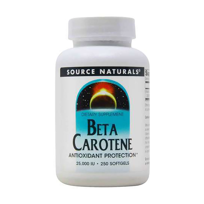 

Вітамін А Source Naturals Beta Carotene 25000 МО, 100 капсул