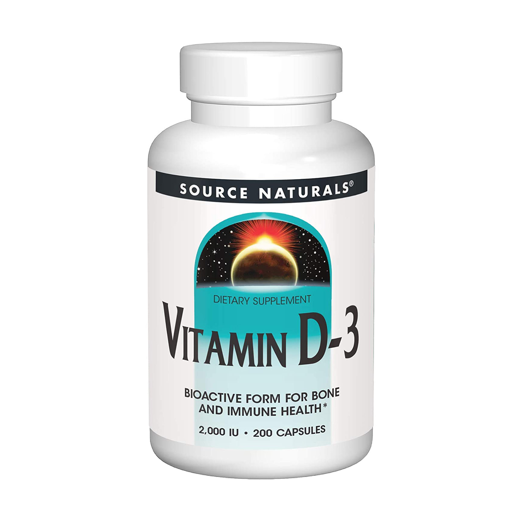 

Вітамін Д3 Source Naturals Вітамін D-3, 200 капсул