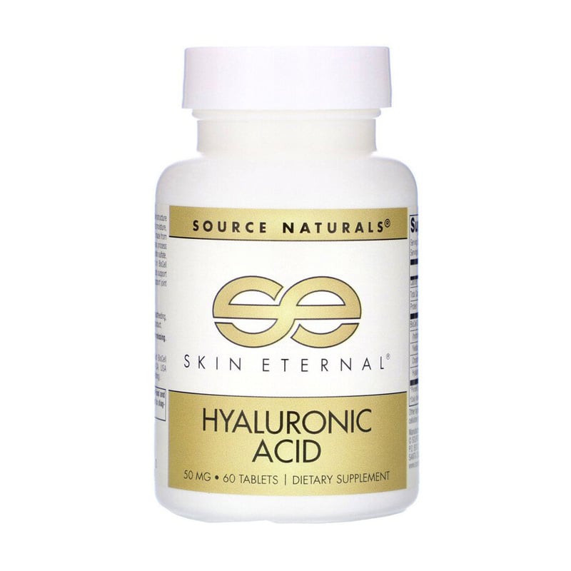 

Гіалуронова кислота Source Naturals Skin Eternal Hyaluronic Acid 50 мг, 60 таблеток