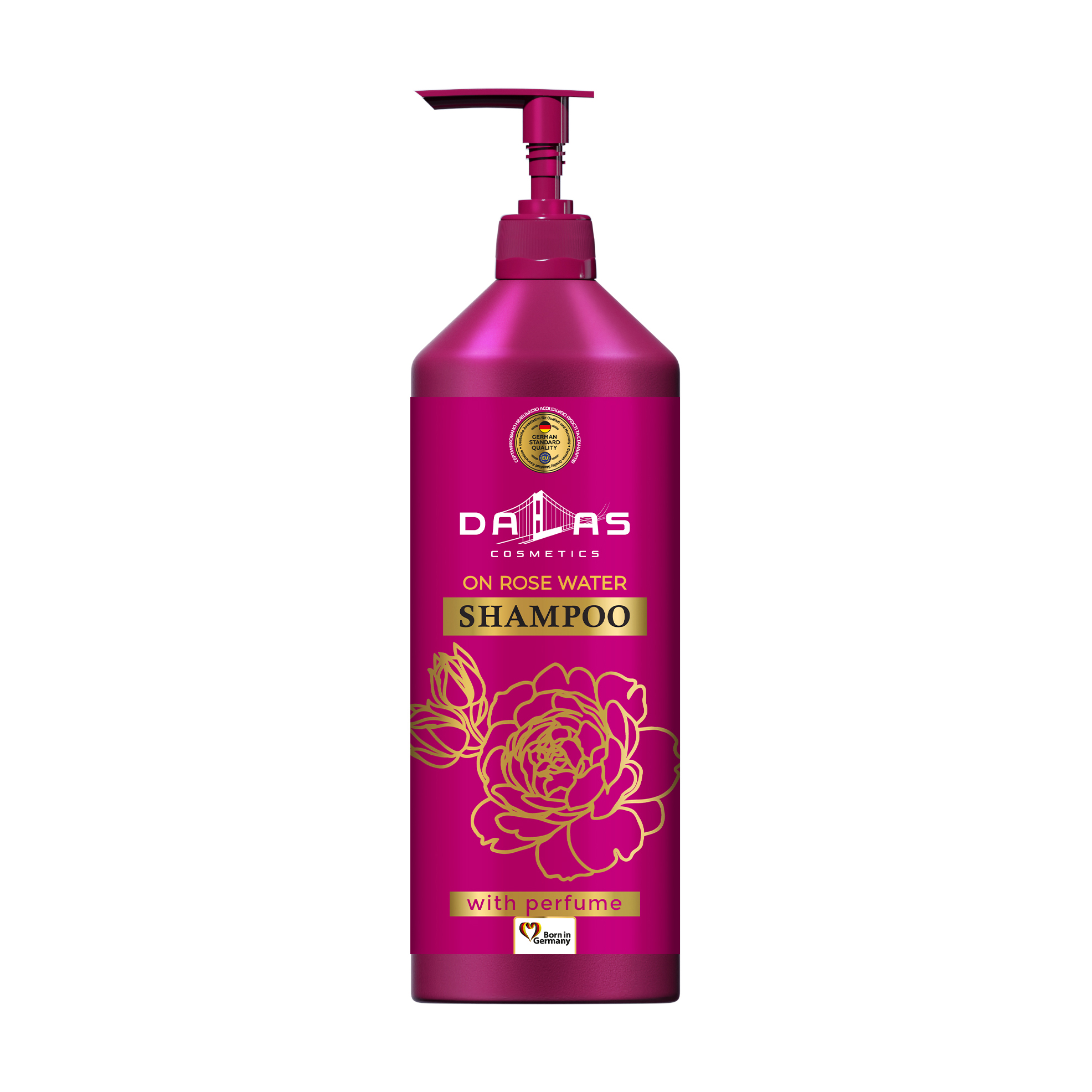 

Шампунь Dalas On Rose Water Shampoo для зміцнення та росту волосся з трояндовою водою, 1 кг