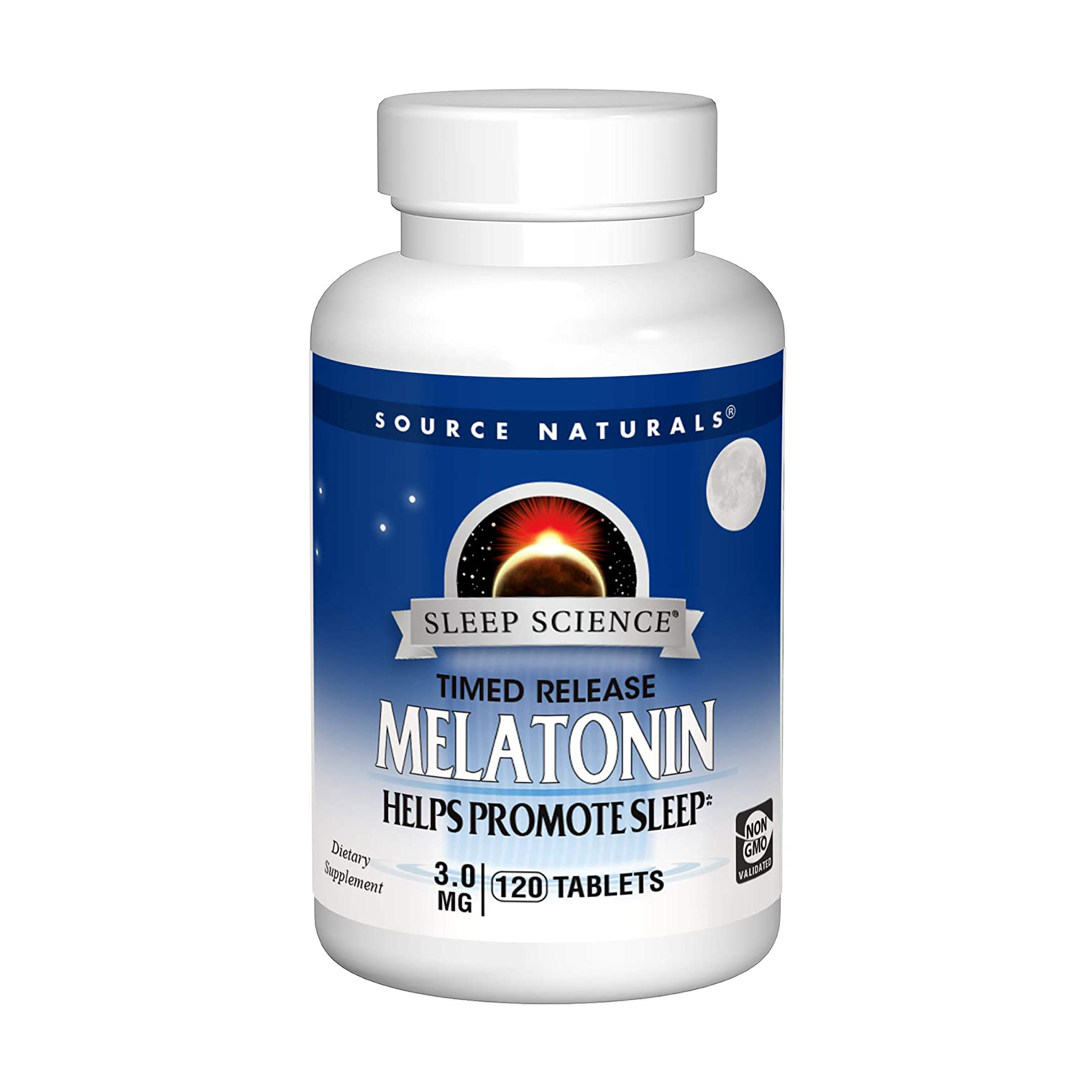 

Мелатонін швидкої дії Source Naturals Sleep Science Melatonin 3 мг, 120 таблеток
