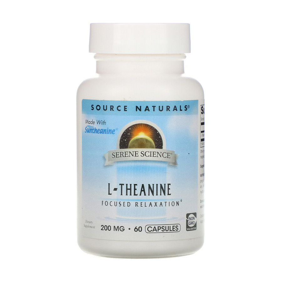 

L-Теанін Source Naturals Serene Science L-Theanine 200 мг, 60 капсул