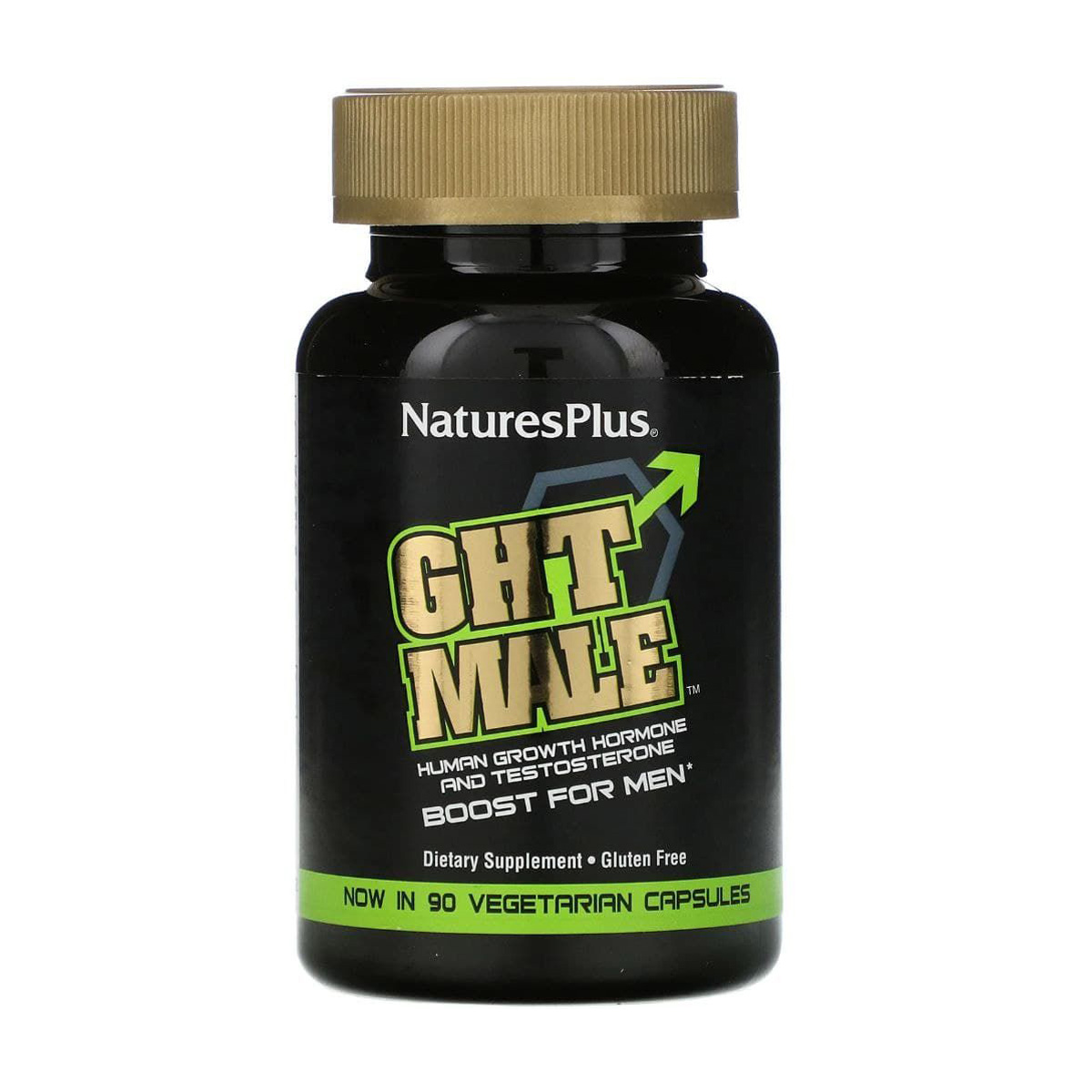 

Підсилювач тестостерону для чоловіків NaturesPlus GHT Male, 90 гелевих капсул