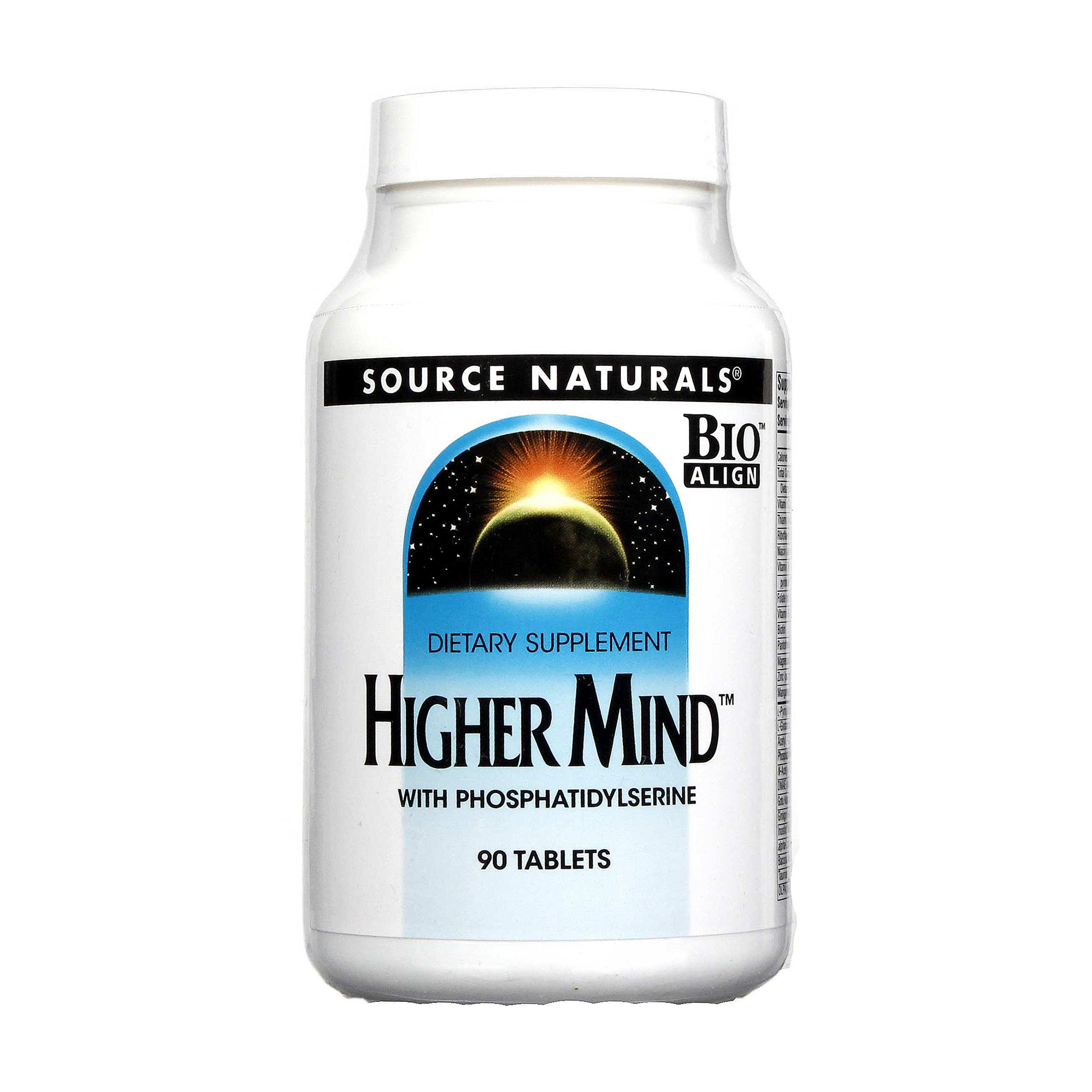 

Поліпшення роботи мозку Source Naturals Higher Mind, 90 таблеток