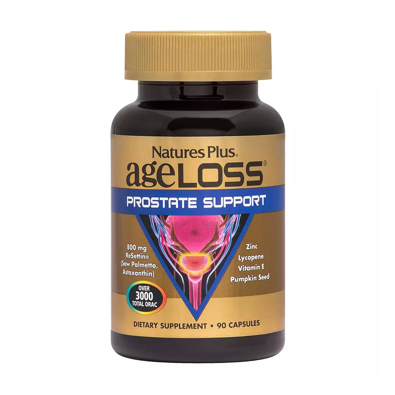 

Уцінка! Комплекс для підтримки здоров'я простати NaturesPlus AgeLoss Prostate Support, 90 капсул