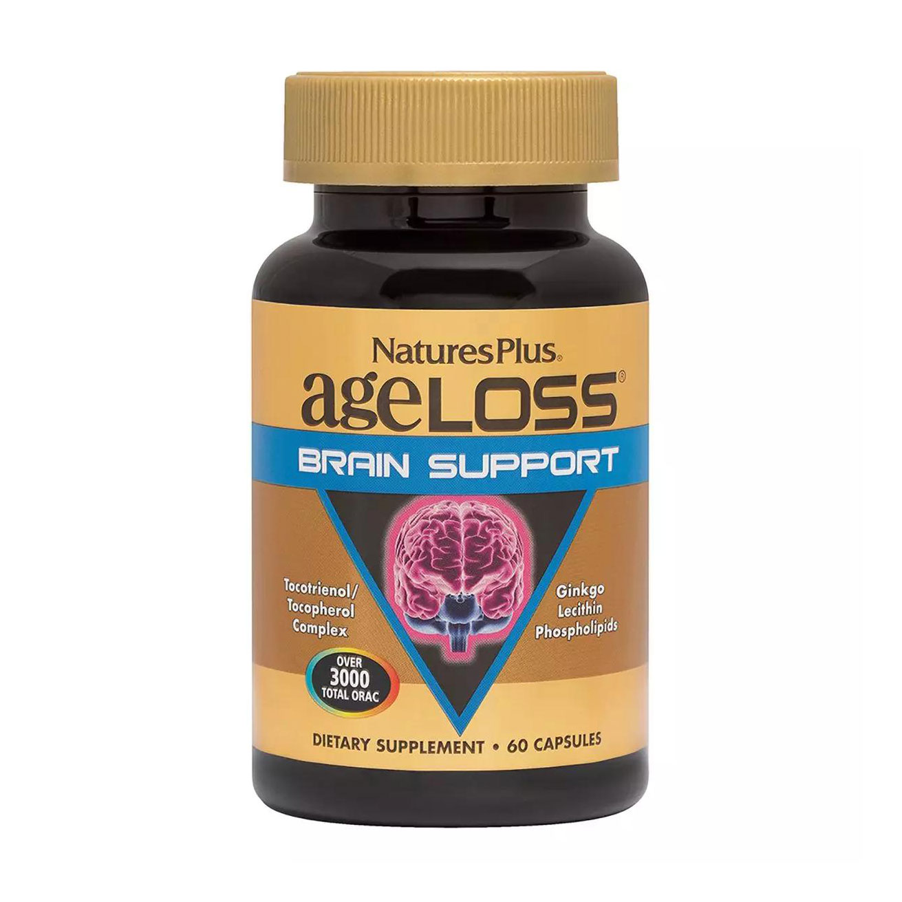 

Комплекс для підтримки мозку NaturesPlus AgeLoss Brain Support, 60 капсул