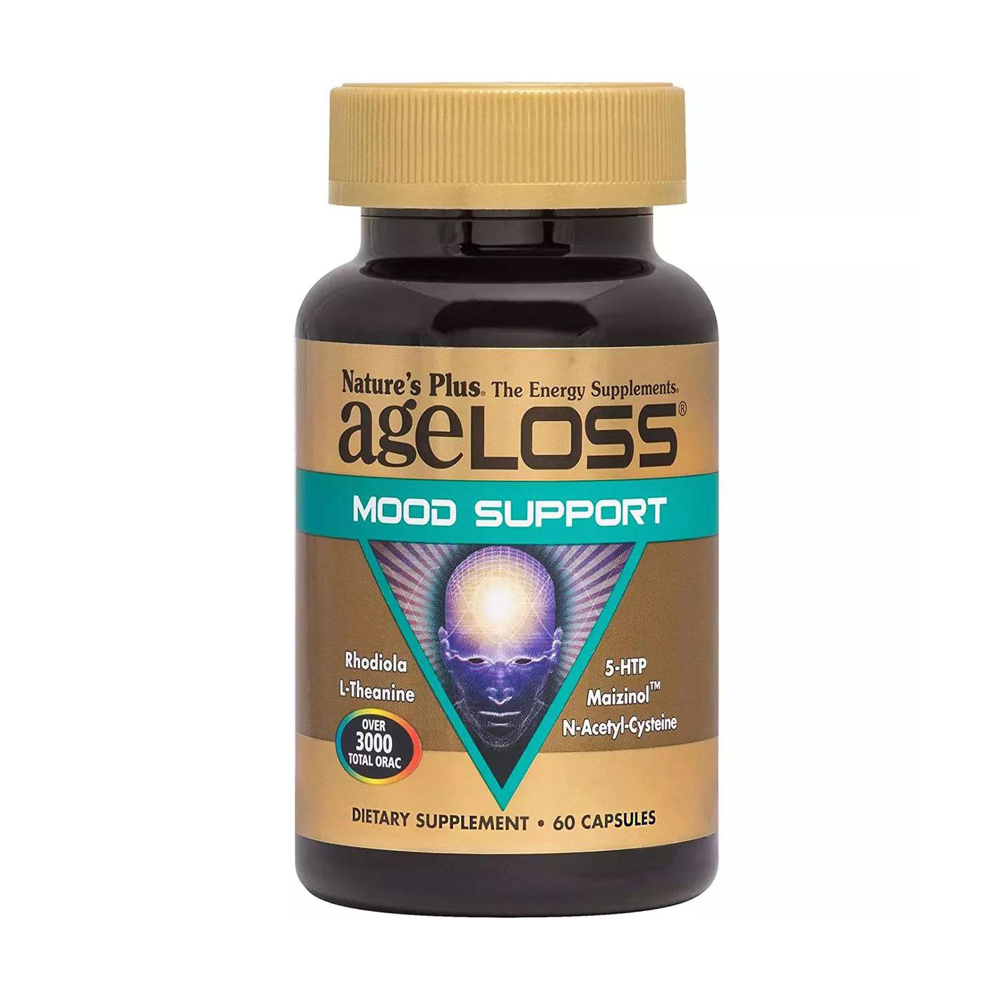 

Комплекс для підтримки настрою NaturesPlus AgeLoss Mood Support, 60 капсул