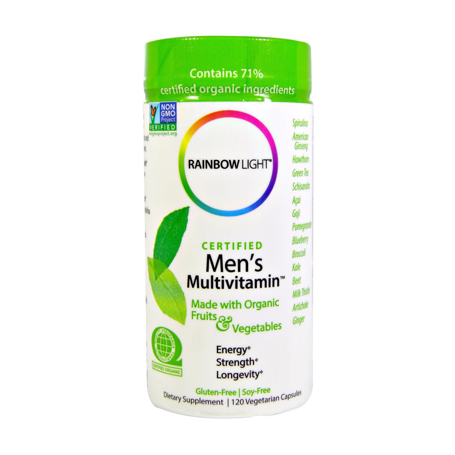 

Мультивітаміни для чоловіків Rainbow Light Men's Multivitamin, 120 вегетаріанських капсул