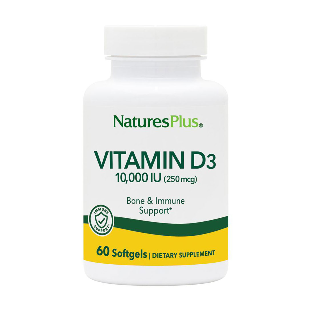 

Вітамін Д3 NaturesPlus Vitamin D3 10000 МО, 60 капсул