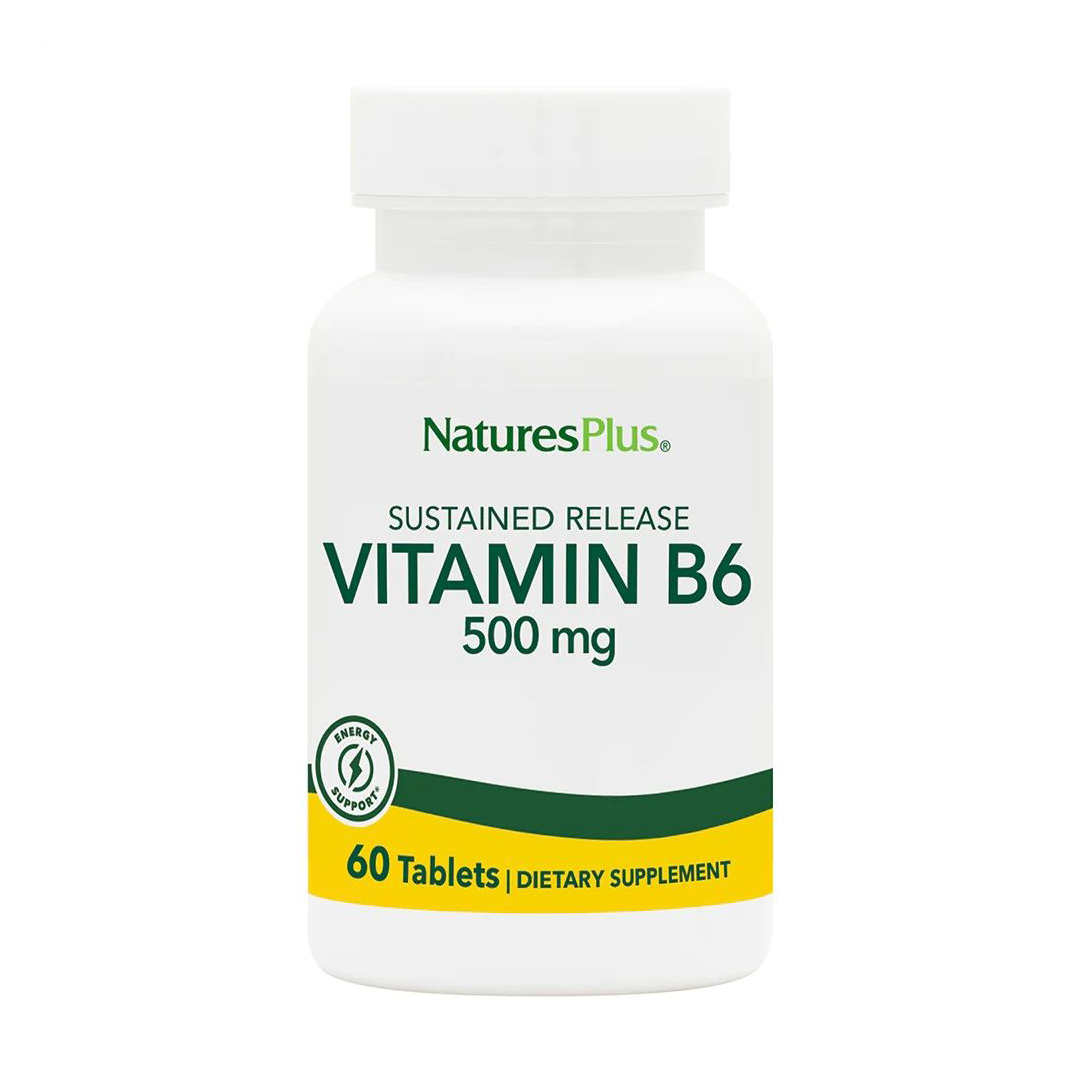 

Вітамін B6 NaturesPlus Vitamin B6, 500 мг, 60 таблеток