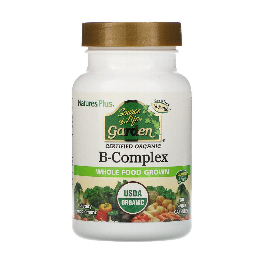 

В-Комплекс NaturesPlus Source Of Life Garden B-Complex, 60 капсул
