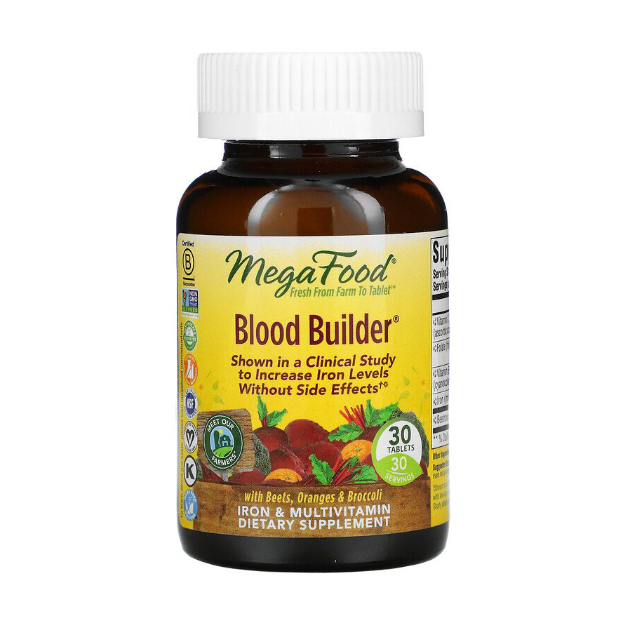 

Будівельник крові MegaFood Blood Builder, 30 таблеток