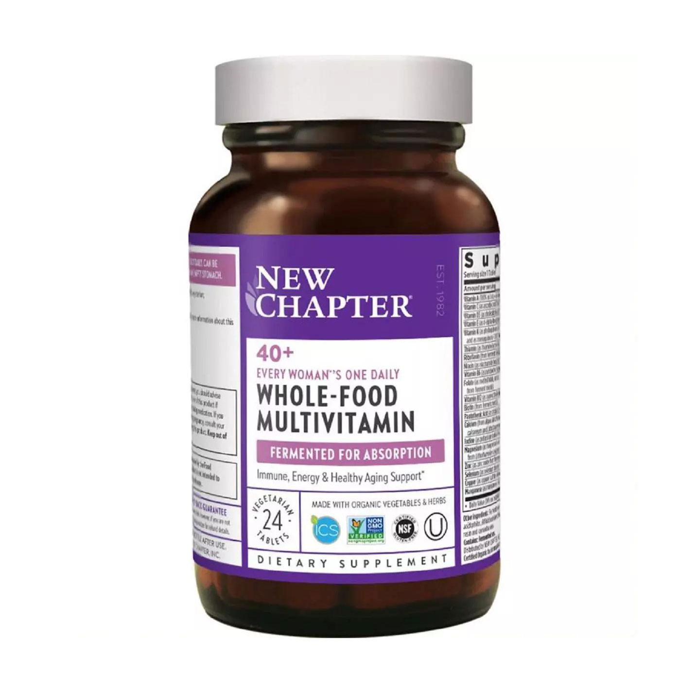 

Мультивітаміни для жінок 40+ New Chapter One Daily Every Woman's Multivitamin, 24 таблетки