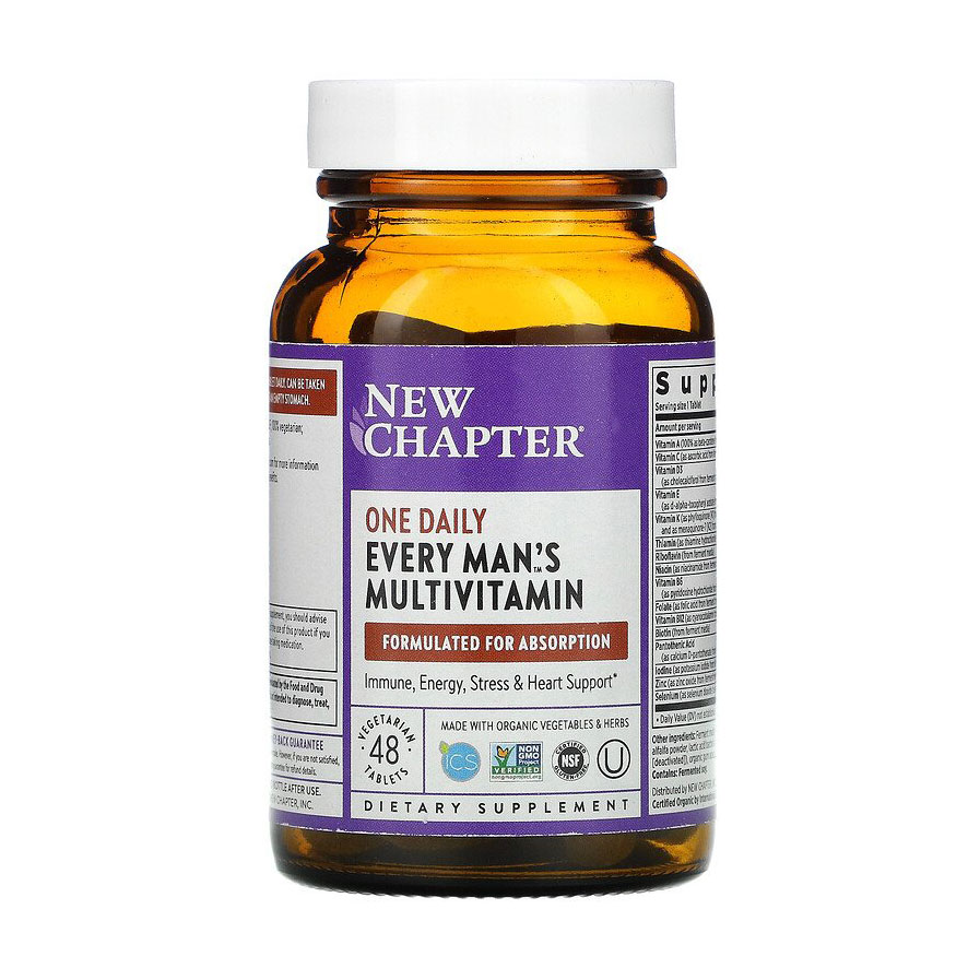 

Мультивітаміни для чоловіків New Chapter Every Man's One Daily Multivitamin, 48 таблеток