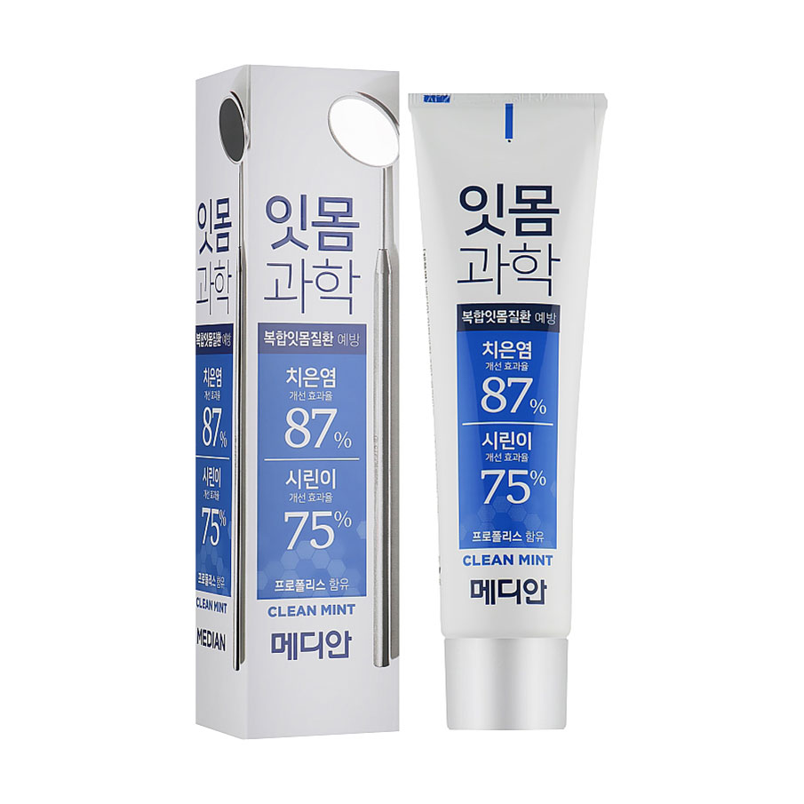 

Зубна паста Median Gum Science Toothpaste Clean Mint Чиста м'ята, 120 г