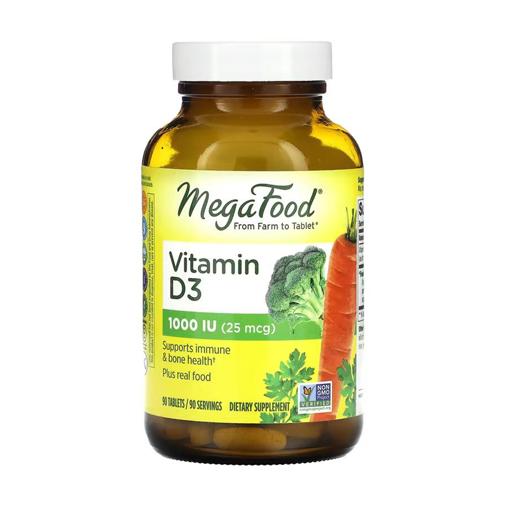 

Вітамін Д3 MegaFood Vitamin D3 1000 МО, 90 таблеток