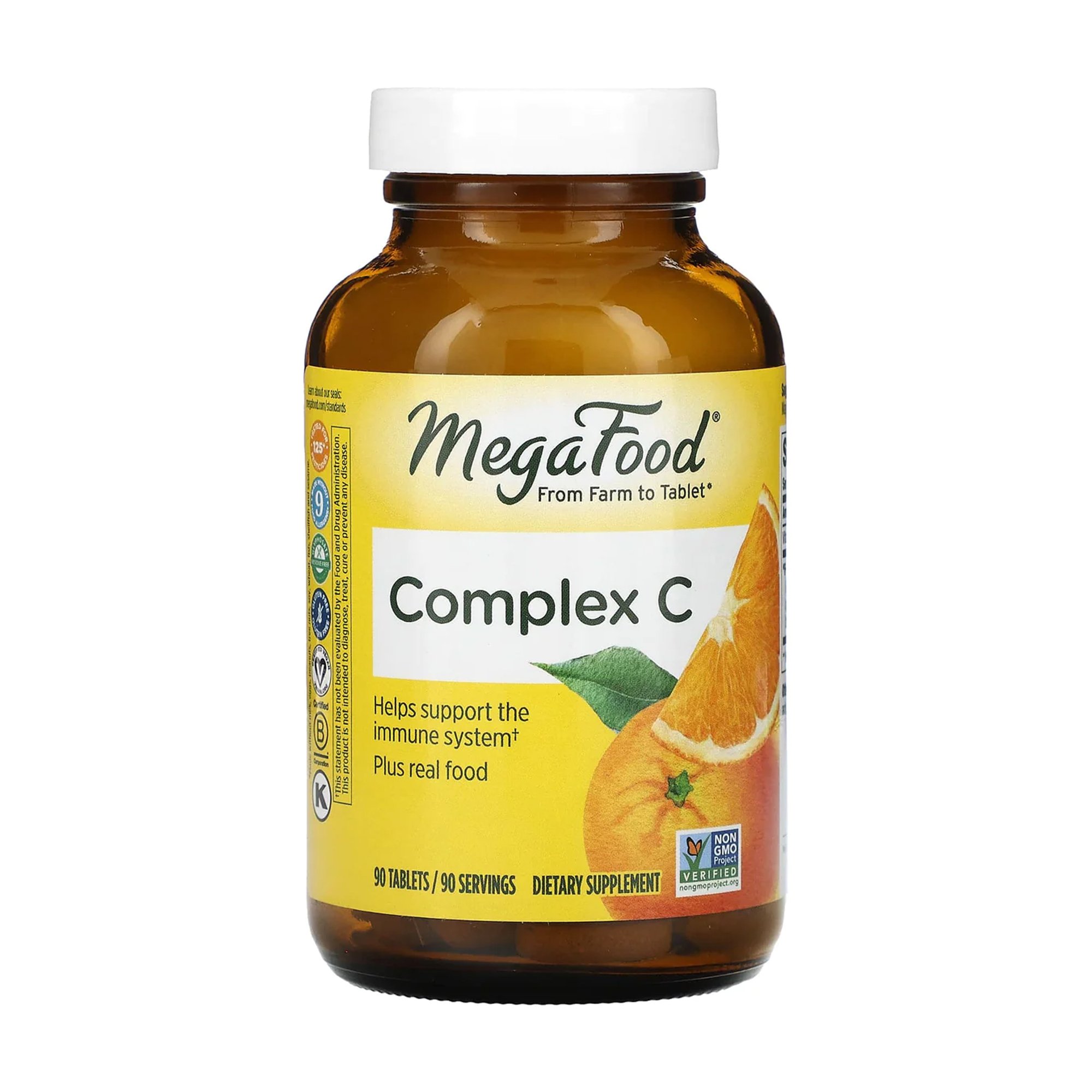 

Уцінка! Комплекс вітаміну C MegaFood Complex C, 90 таблеток