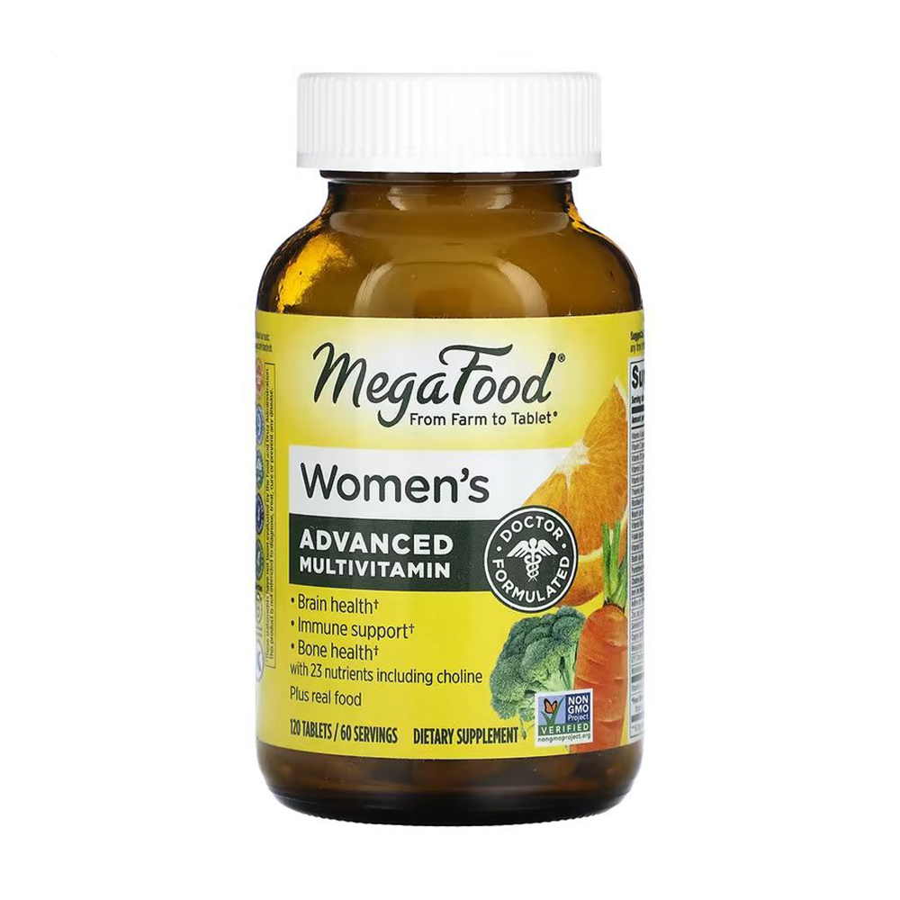 

Мультивітаміни та мінерали MegaFood Multi for Women для жінок, 120 таблеток