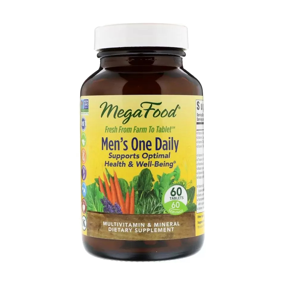 

Мультивітаміни та мінерали для чоловіків MegaFood Men's One Daily, 60 таблеток