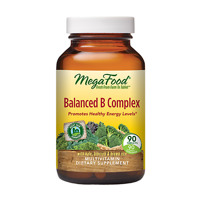 

Уцінка! Комплекс вітамінів групи B MegaFood Balanced B Complex, 90 таблеток