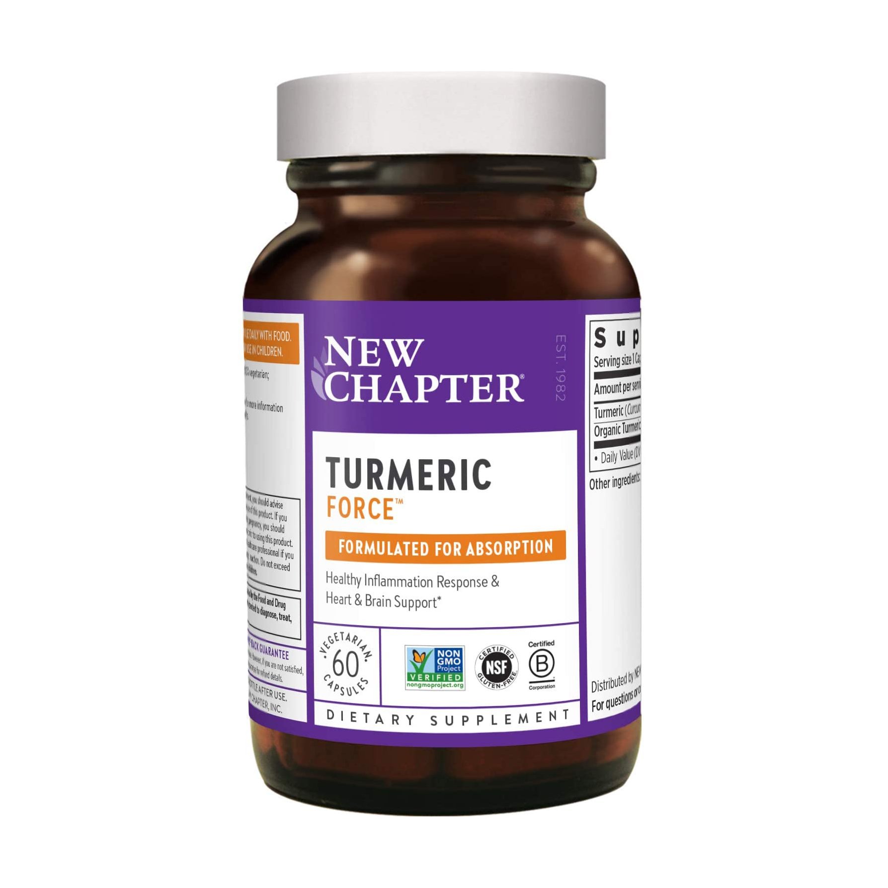

Куркумин New Chapter Turmeric Force, 60 капсул