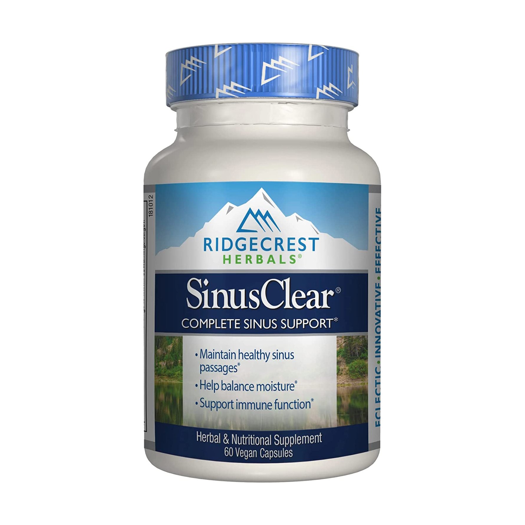 

Комплекс для дихальних шляхів Ridgecrest Herbals SinusClear, 60 капсул