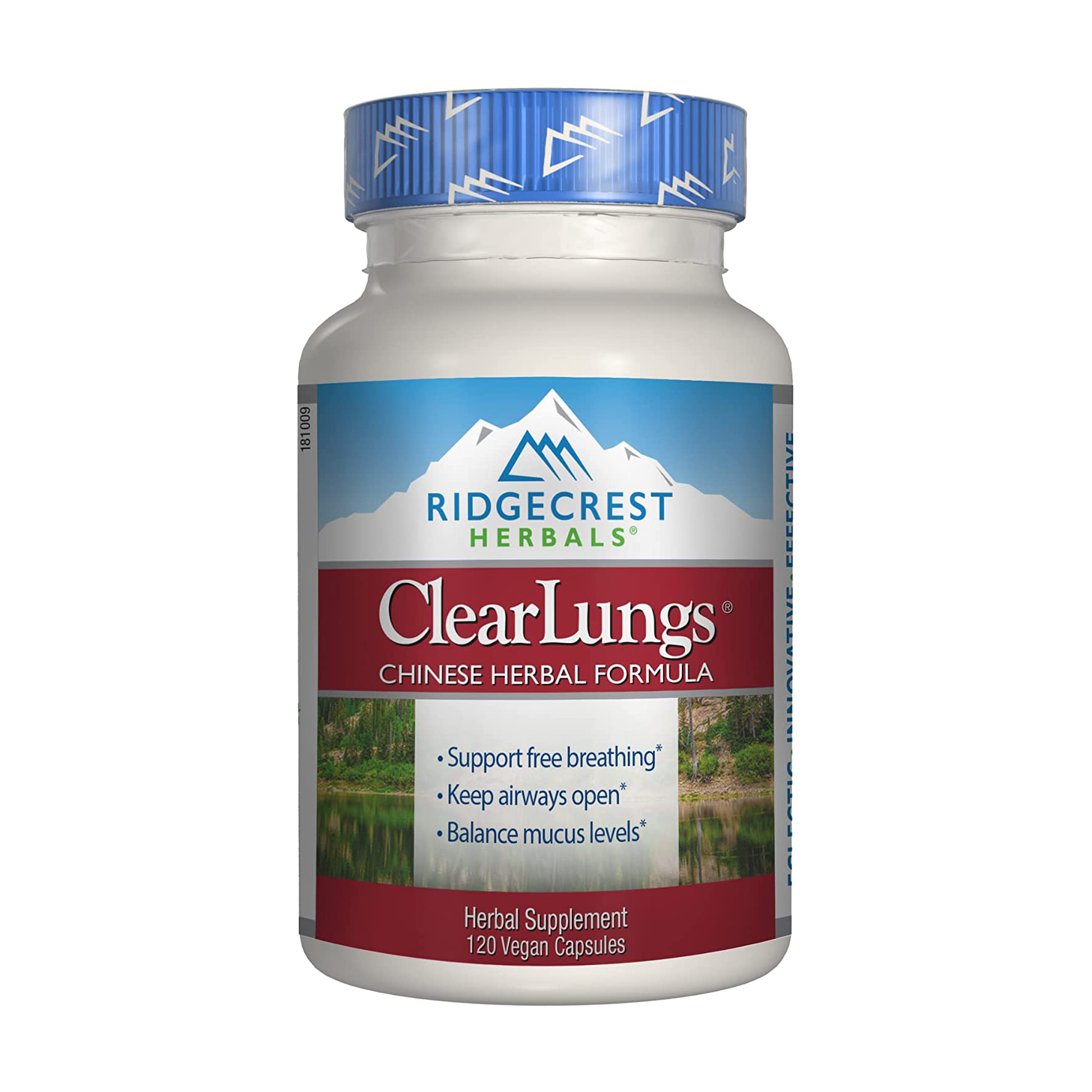 

Комплекс для підтримки легенів Ridgecrest Herbals ClearLungs Chinese Herbal Formula, 120 капсул