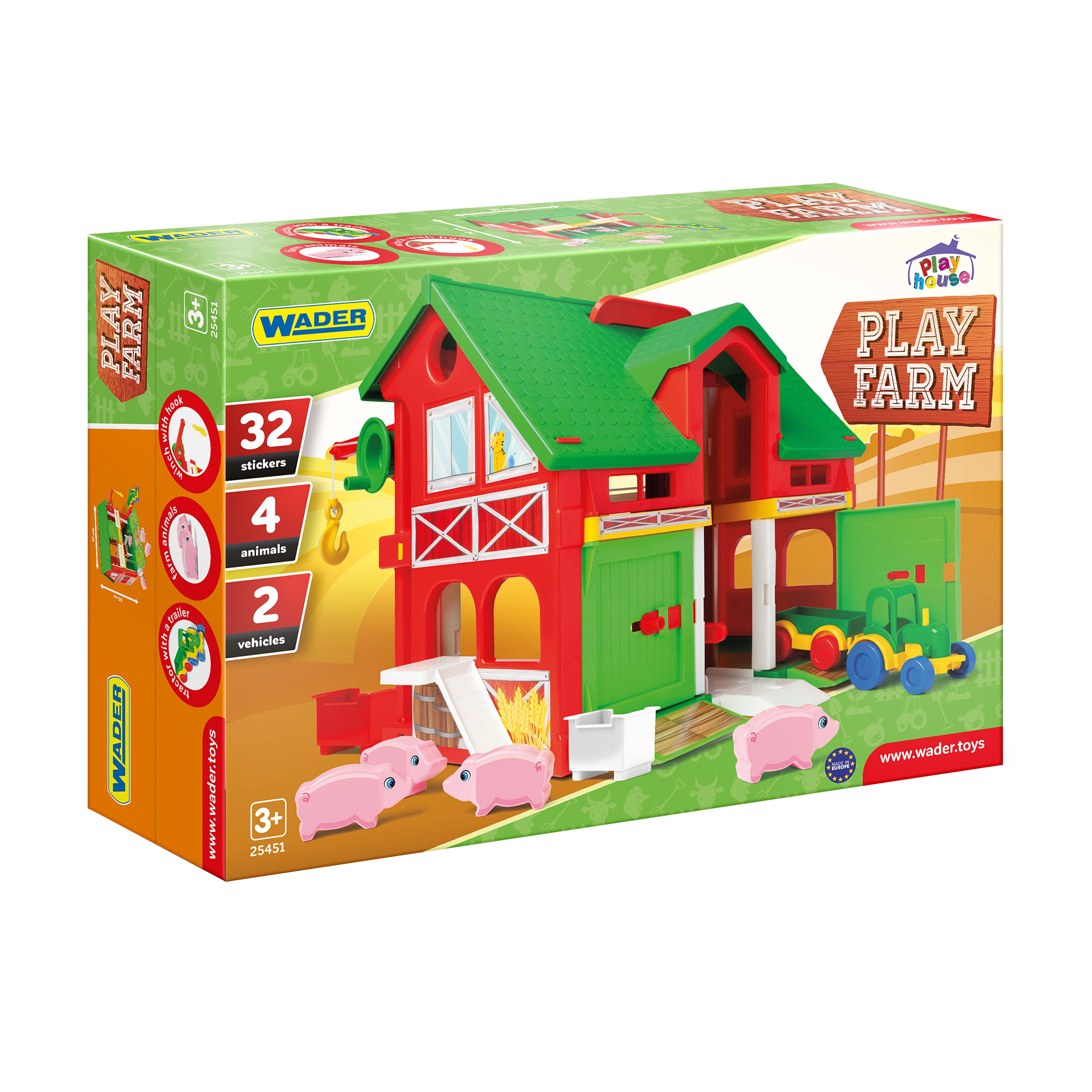 

Ігровий набір Wader Будиночок-ферма, від 3 років (25451)