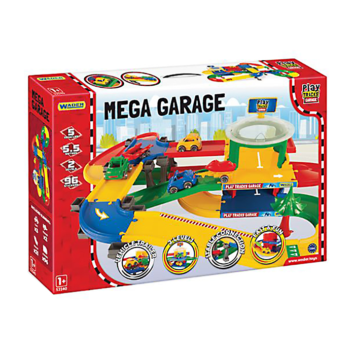 

Ігровий набір Wader Play Tracks Garage Гараж з трасою, від 1 року (53140)