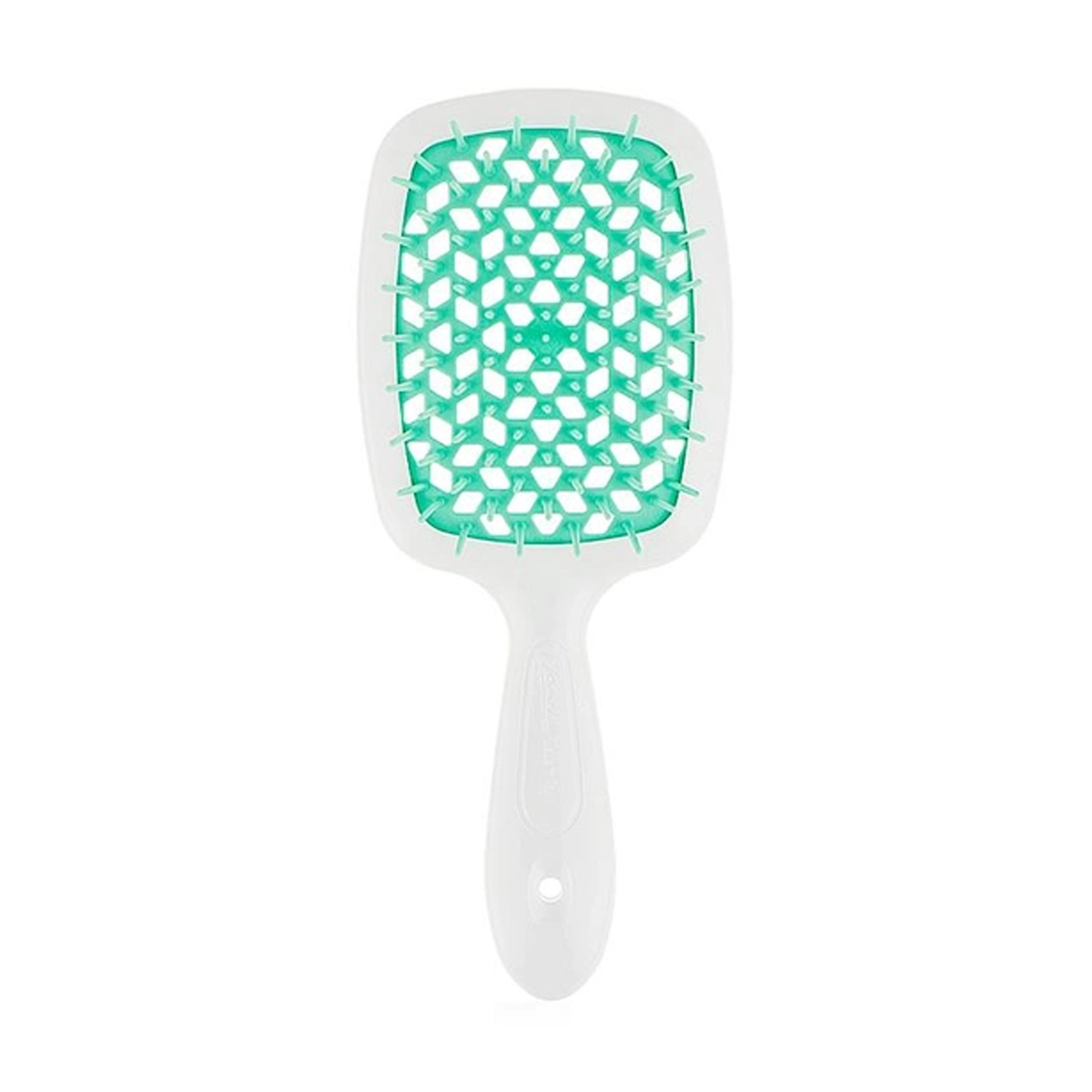 

Гребінець для волосся Janeke Superbrush 1830 the Original Italian Patent Білий та бірюзовий