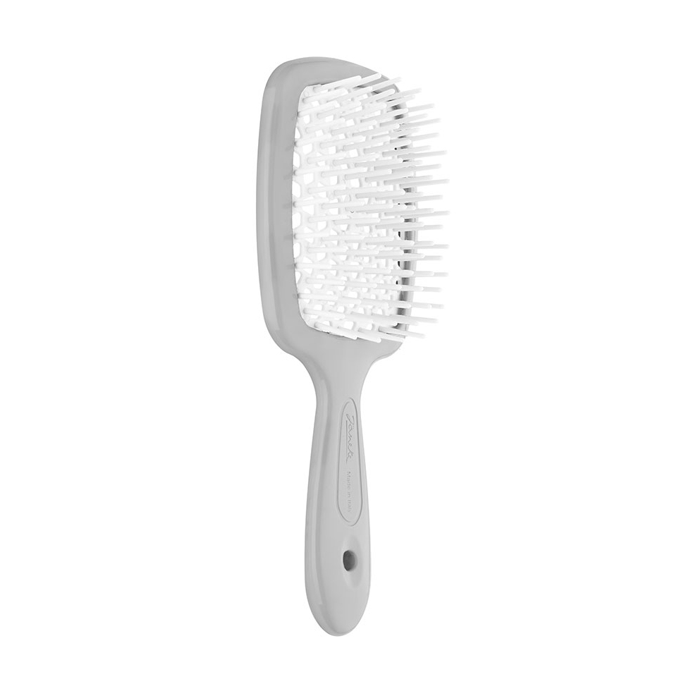 

Гребінець для волосся Janeke Small Superbrush 1830 The Original Italian Patent Сірий та білий
