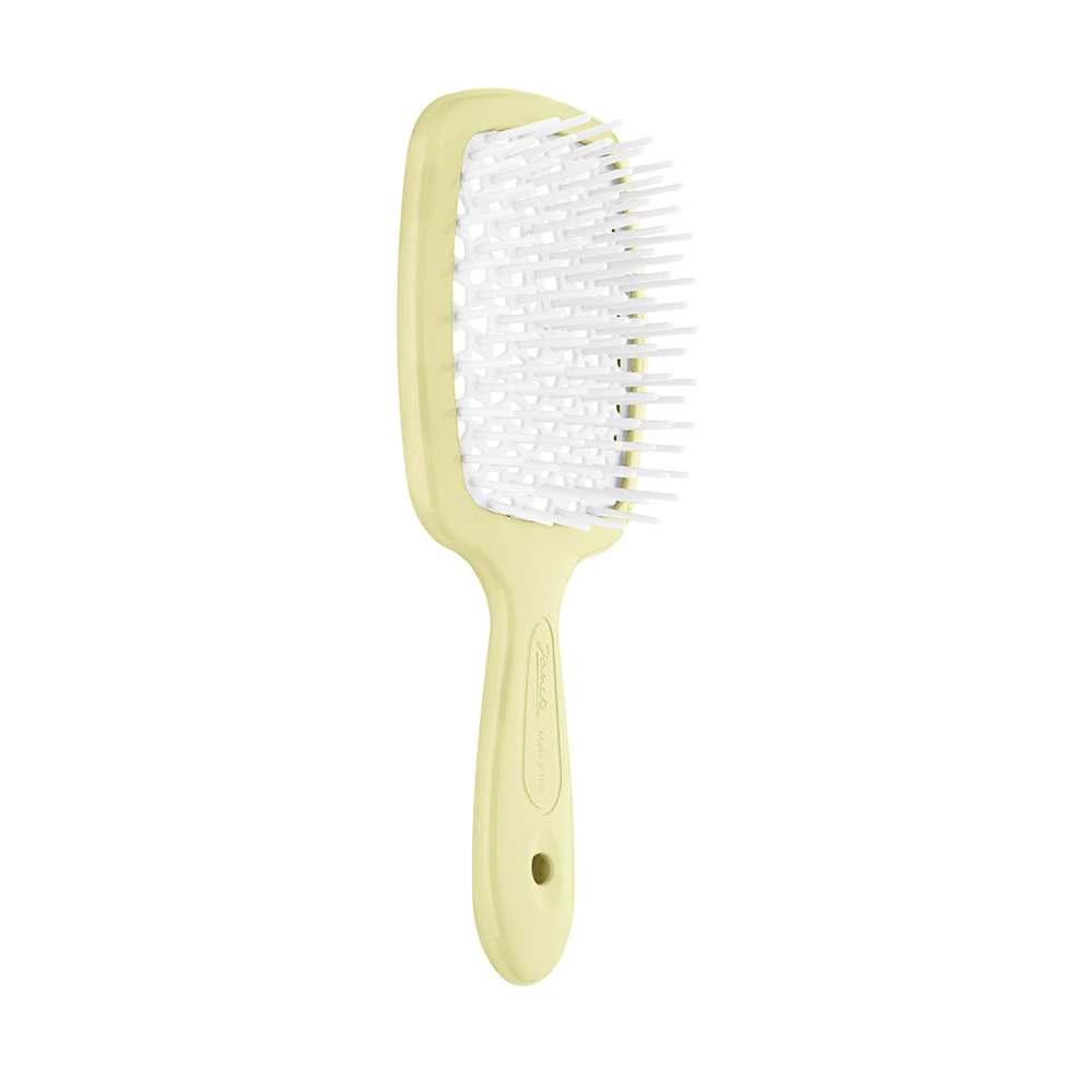 

Щітка для волосся Janeke Small Superbrush 1830 The Original Italian Patent Жовто-біла
