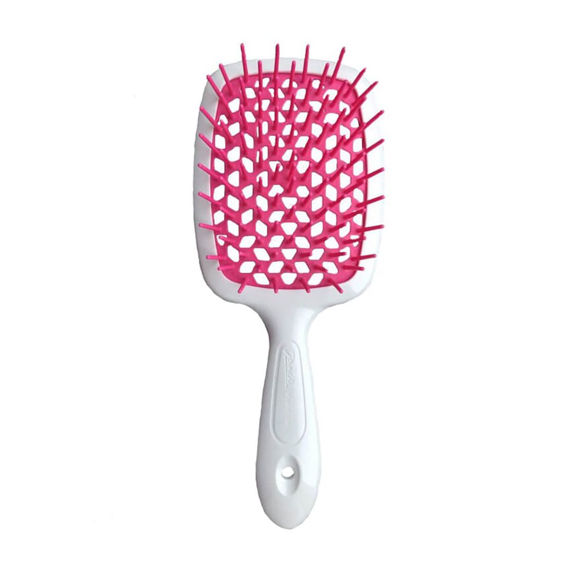 

Гребінець для волосся Janeke Small Superbrush 1830 The Original Italian Patent Білий та фуксія