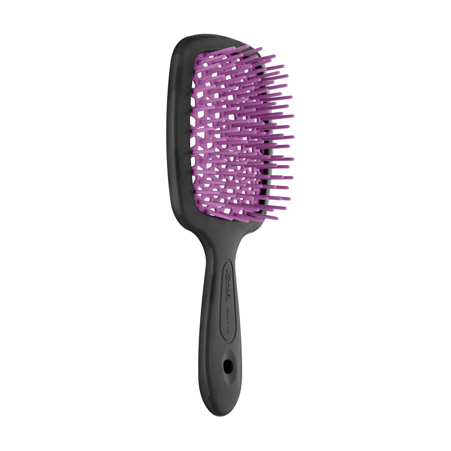 

Щітка для волосся Janeke Small Superbrush 1830 The Original Italian Patent Чорно-фуксія