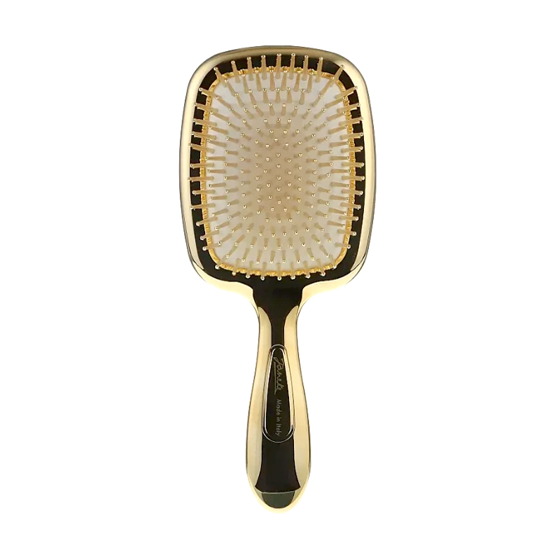 

Гребінець для волосся Janeke 1830 Gold Hairbrush Золота, прямокутна, с дзеркалом