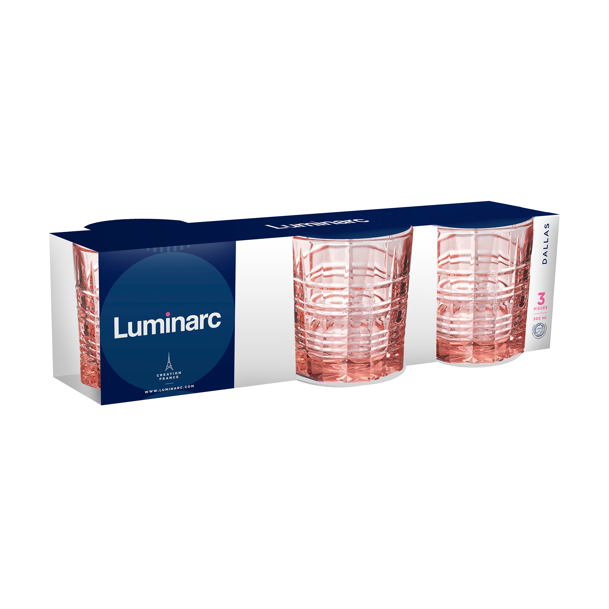 

Набір склянок Luminarc Dallas Рожевий, 3*300 мл (Q2850/1)