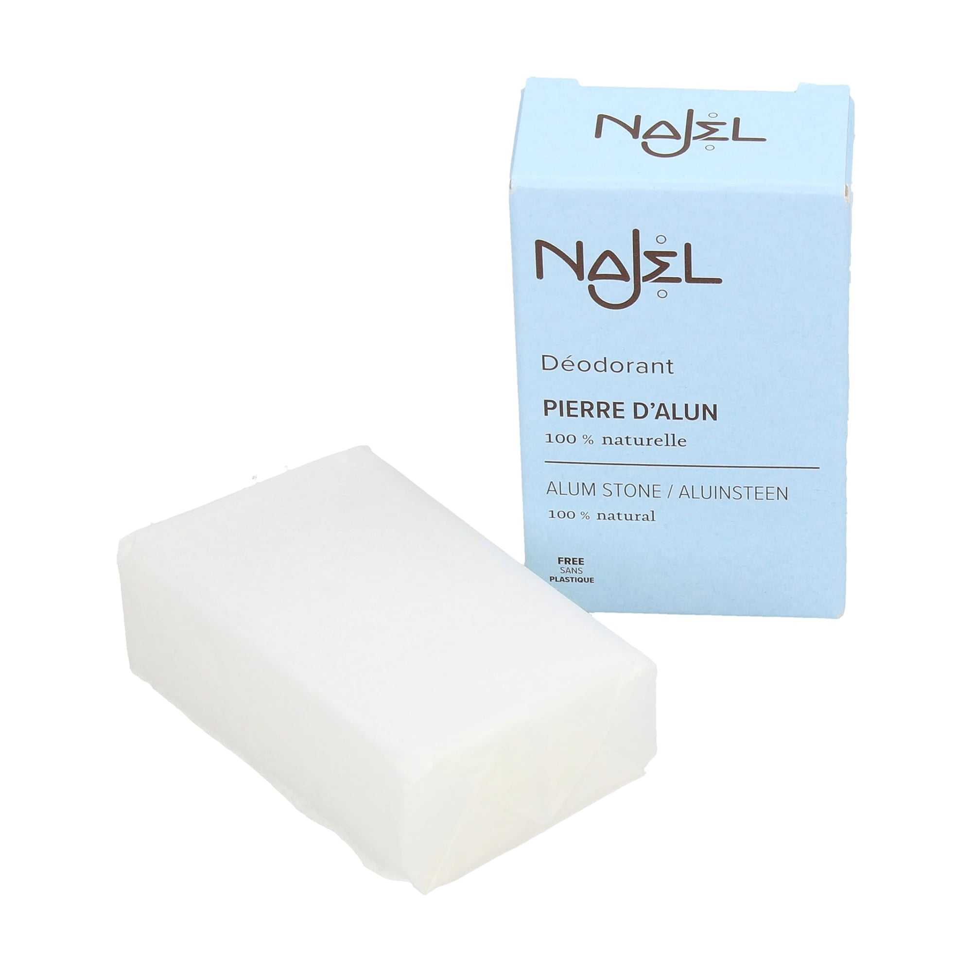 

Уцінка! Натуральний дезодоран-кристал Najel Alum Stone унісекс, 90 г