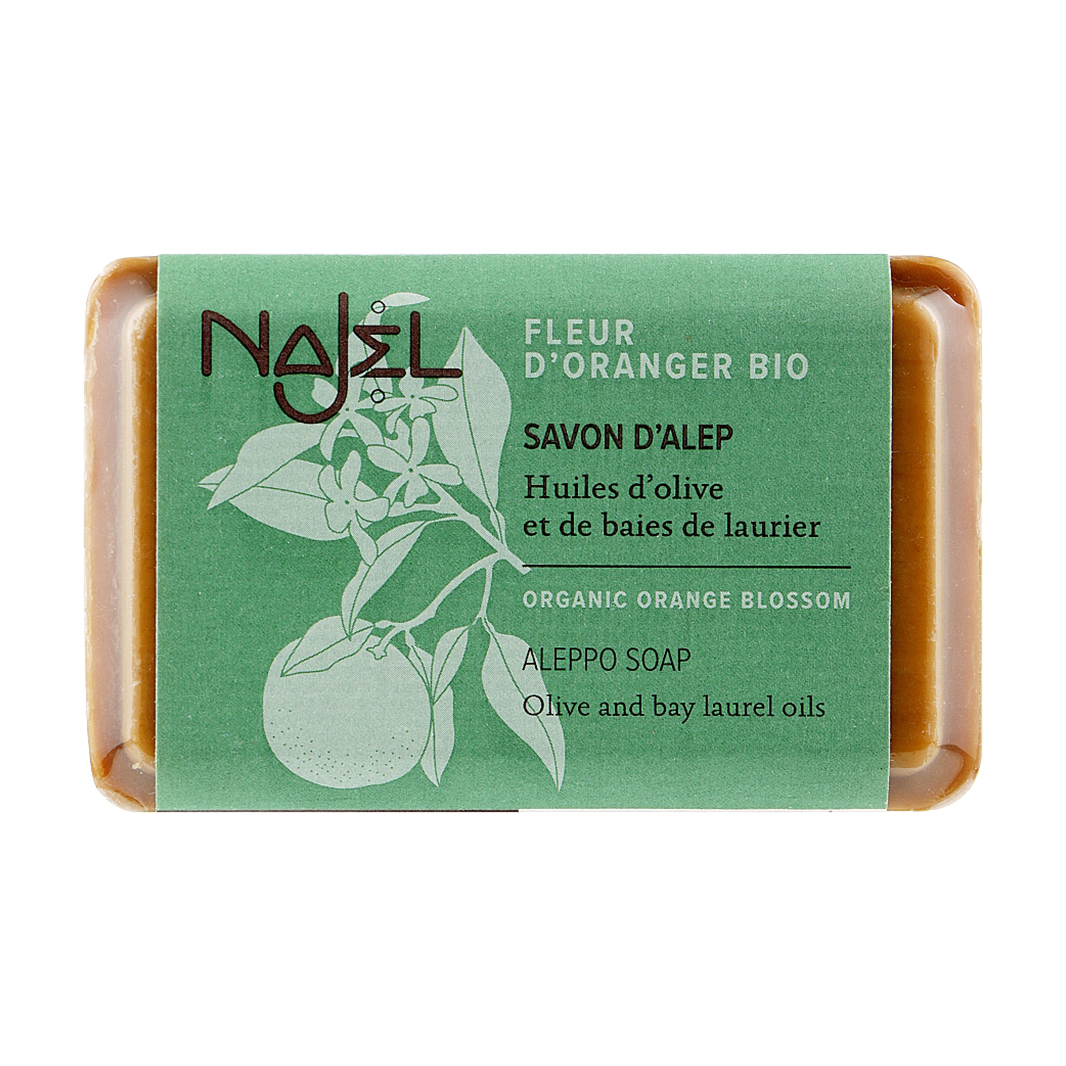

Алеппське мило Najel Aleppo Soap Organic Orange Blossom з апельсиновим цвітом, 100 г