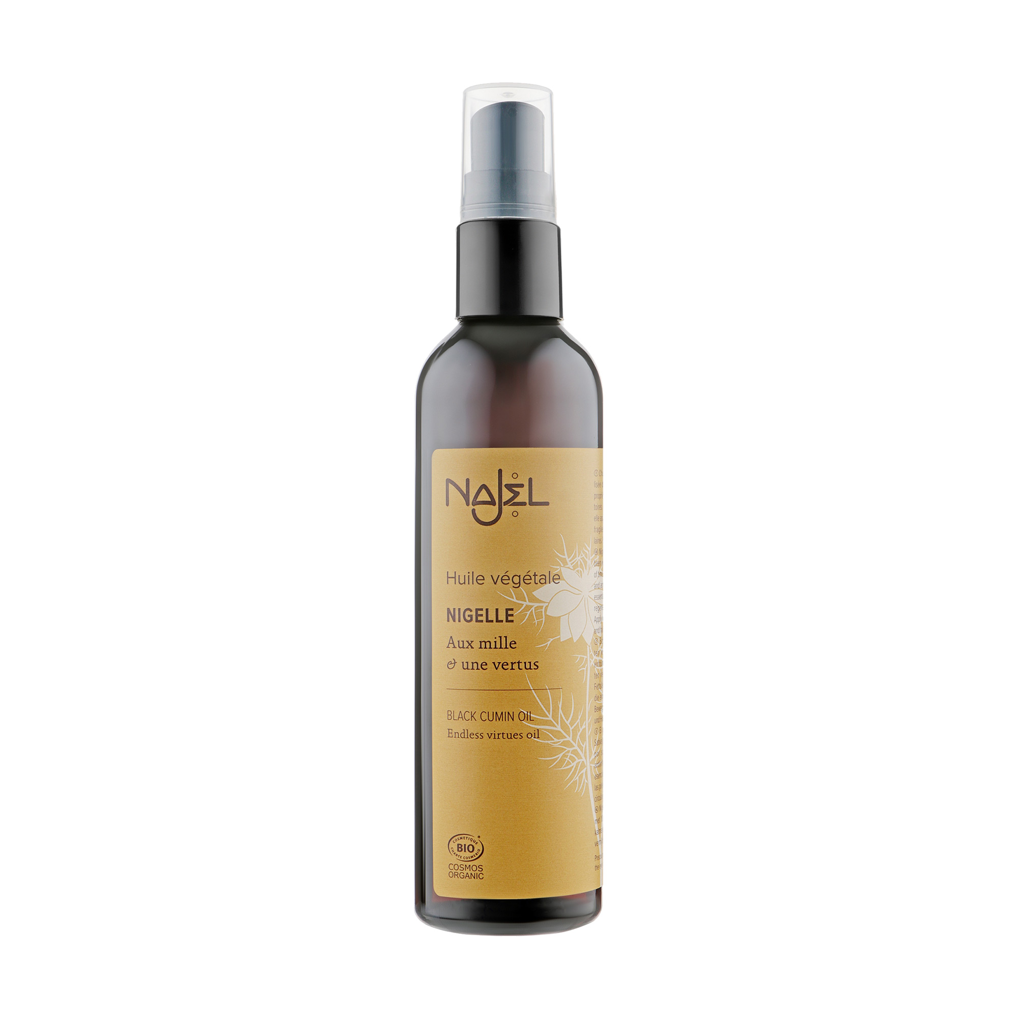 

Органічна олія чорного кмину для обличчя, тіла та волосся Najel Black Cumin Oil, 125 мл