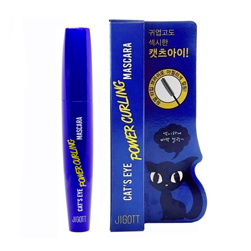 

Туш для вій Jigott Cat's Eye Power Curling Mascara Black підкручувальна, 12 г